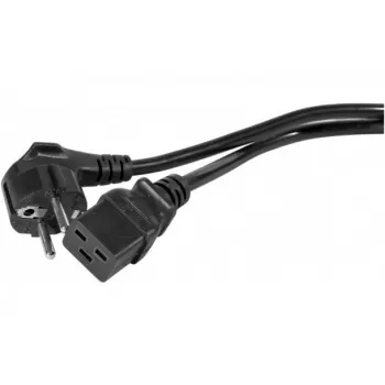 Cablu de alimentare EXERTIS CONNECT 16 A Schuko în unghi la C19 drept, 3 m, negru 808018