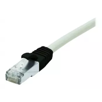 Cablu patch Cat6 S/FTP LSZH EXERTIS CONNECT RJ45 la RJ45, 1 m, gri, cu protecție anti-agățare a clemei 851310