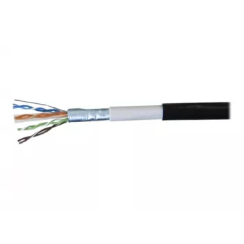 Cablu patch de exterior EXERTIS CONNECT F/UTP CAT.6, impermeabil, negru, 10 m 845044