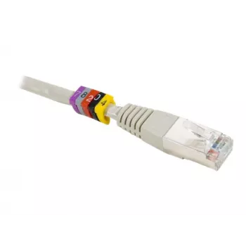 Inel de marcare cabluri Exertis Connect Dexlan, galben, cifre 0-9, 100 bucăți 753490