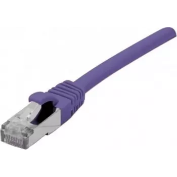 EXERTIS CONNECT cablu patch Cat. 6 F/UTP PoE fără halogen, violet, 0,5 m, cu protecție anti-agățare a clemei 854410