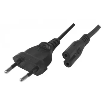 Exertis Connect cablu de alimentare, ștecher Euro la priză Euro 8, negru, 1,0 m (808308)