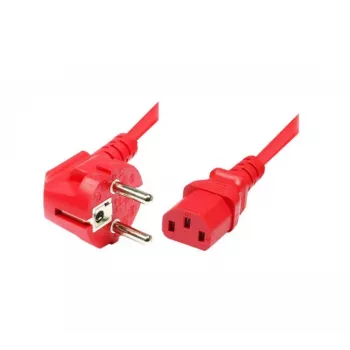 Exertis Connect cablu de alimentare Schuko îndoit la IEC C13, roșu, 5 m 808029