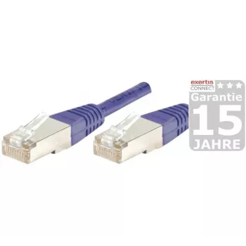 EXERTIS CONNECT cablu patch Cat.6 S/FTP PiMF, violet, 3,0 m, protecție slim anti-agățare a clemei 854457