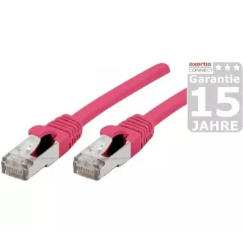 Cablu patch EXERTIS CONNECT Cat 6A S/FTP, roz, 20 m 854384