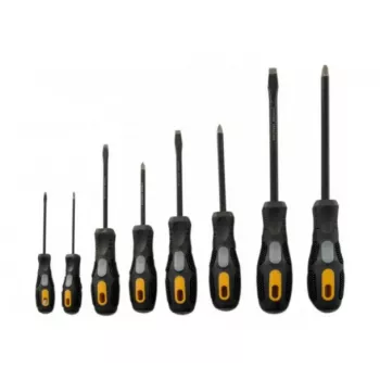 Set de 8 șurubelnițe EXERTIS CONNECT cu cap plat și Phillips, mânere ergonomice antiderapante 815571