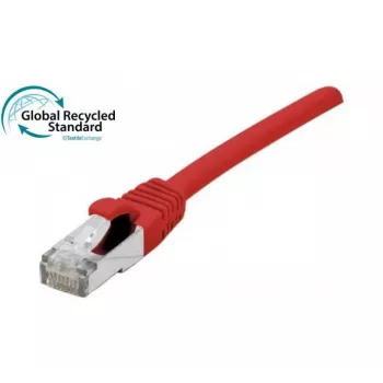 Cablu patch RJ45 EXERTIS CONNECT Cat. 6, F/UTP, certificat GRS, roșu, 10,0 m (854626)