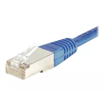 Cablu patch EXERTIS CONNECT Cat.5e F/UTP, RJ45, albastru, 0,3 m 857111