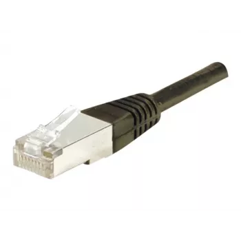 Cablu patch EXERTIS CONNECT Cat.6 F/UTP, 30 m, negru, cu manson slim anti-agățare 853349