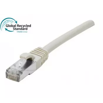 Cablu patch RJ45 EXERTIS CONNECT Cat. 6, F/UTP, certificat GRS, gri, 5,0 m (854607)