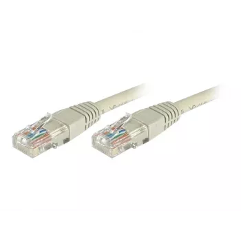 Cablu patch RJ45 EXERTIS CONNECT Dexlan Cat6 U/UTP, 3 m, gri 854185