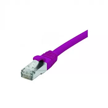 Cablu patch EXERTIS CONNECT Cat. 6 F/UTP, 2 m, violet, PoE, LSZH, cu protecție anti-agățare a clemei 854412