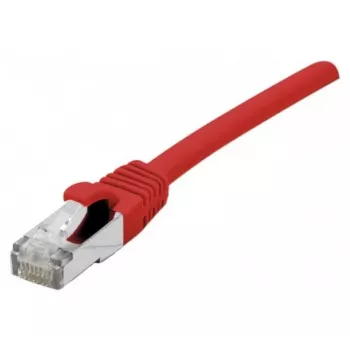 Cablu patch EXERTIS CONNECT Cat 6A S/FTP, PiMF, roșu, 3,0 m, cu protecție anti-agățare a clemei Slim 858471