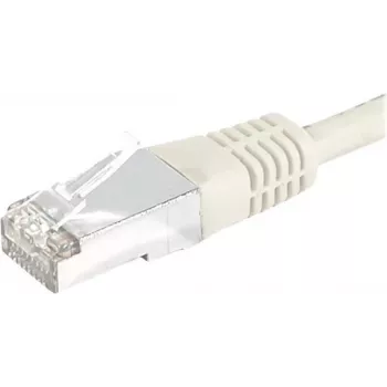 Cablu patch Exertis Connect EXC856913 Cat.6 S/FTP, 90 m, gri, cu protecție Slim la îndoire