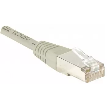 Cablu patch Ethernet EXERTIS CONNECT Cat.6 F/UTP, gri, 1,5 m, cu protecție slim la îndoire, cu protecție anti-agățare a clemei, RJ45 857900