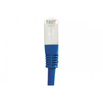 Cablu patch EXERTIS CONNECT CAT.6 S/FTP PiMF, RJ45, albastru, 0,15 m 856814