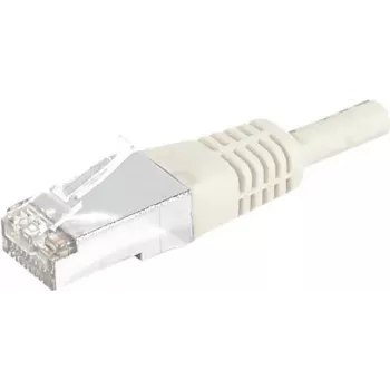 Cablu patch EXERTIS CONNECT Cat.6a F/UTP, 0,5 m, gri, 10 Gbps, cu protecție subțire la îndoire 859502