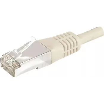 Cablu patch EXERTIS CONNECT Cat.6a F/UTP, gri, 1,0 m, 10 Gbps, cu protecție subțire la îndoire 859503