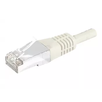 Cablu patch EXERTIS CONNECT 859510 Cat.6a F/UTP, 15 m, gri, 10 Gbps, cu manson subțire