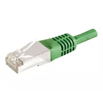 Cablu patch EXERTIS CONNECT Cat.6a F/UTP, 0,15 m, verde, 10 Gbps 859545