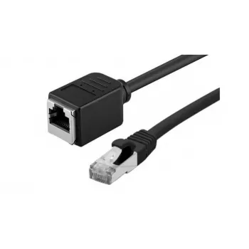 Prelungitor cablu patch EXERTIS CONNECT Cat.6A S/FTP, LSZH, cu protecție anti-agățare a clemei, negru, 10 m 858759