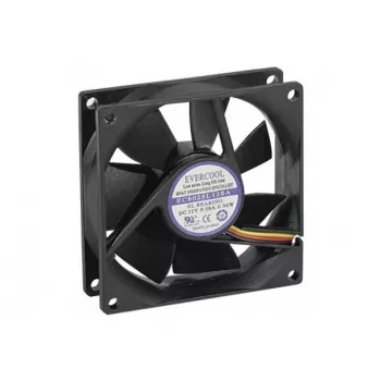 Ventilator carcasă Exertis Connect Evercool 80 mm – lagăr cu alunecare, 2000 rot/min, 26,5 CFM, negru 910184