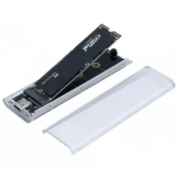 Carcasă SSD M.2 EXERTIS CONNECT USB 3.2 Gen 2 Type-C, transparentă 924625