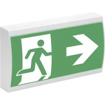 Corp de iluminat LED de urgență pentru căi de evacuare Eaton 40071349399, montaj pe tavan/perete, alb