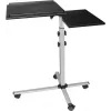 Masă multifuncțională mobilă EXERTIS CONNECT pe roți, 1000 x 500 mm, negru (965033)