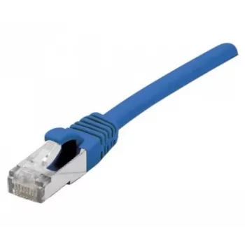 Cablu patch Exertis Connect CAT 6a S/FTP, RJ-45 la RJ-45, 1,5 m, albastru, LSZH, cu protecție anti-agățare a clemei, 10 Gbps 858453