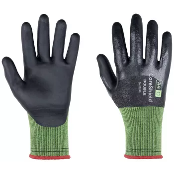 Mănuși de protecție împotriva tăierii Honeywell CoreShield Double, mărimea 11 (XXL), gri/negru, cu acoperire din nitril 24-7D28B/11