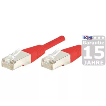 Cablu patch EXERTIS CONNECT Cat6a S/FTP, roșu, 1 m 858302