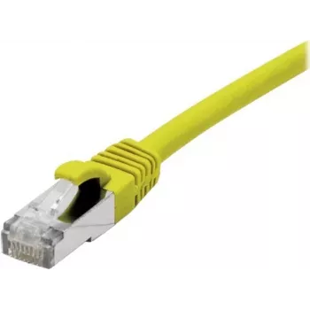 Cablu patch EXERTIS CONNECT 858419 Cat 6A S/FTP, 0,5 m, galben, clemă slim