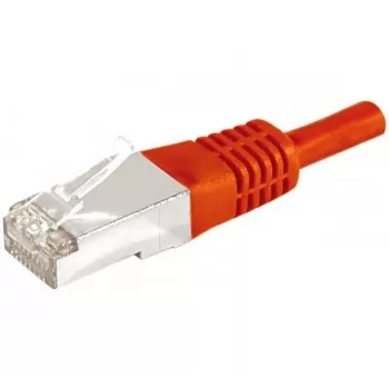 Cablu patch EXERTIS CONNECT CAT.6a F/UTP, roșu, 20 m, 10 Gbps, RJ45, cu protecție slim la îndoire 859541