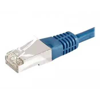 Cablu patch EXERTIS CONNECT Cat.6a F/UTP, 1 m, albastru, 10 Gbps 859518
