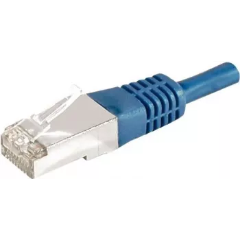 Cablu patch EXERTIS CONNECT 859522 Cat.6a F/UTP, 5 m, albastru, 10 Gbps, Slim Boot