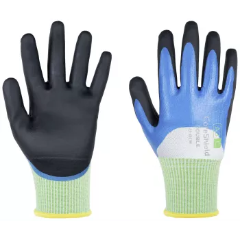 Mănuși de protecție împotriva tăierii Honeywell CoreShield Double, mărimea 6, gri/negru, 1 pereche 23-0D23W/06