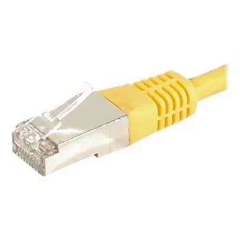 Cablu patch EXERTIS CONNECT Cat.6a F/UTP, RJ45, galben, 1,5 m, 10 Gbps 859564