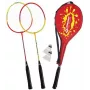 Set badminton SCHILDKROT pentru 2 jucători, roșu/galben, rachete din oțel călit, calitate pentru agrement, 970902