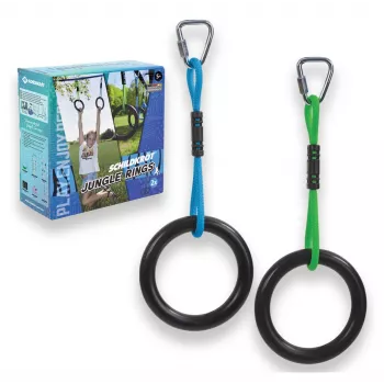 SCHILDKROT Jungle Ring Set, 180 mm ABS Rings with UV-Resistant Ropes, 1 Set (970714)