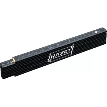 Metru pliant HAZET 2154-200 2 m din lemn de fag metric pe ambele fețe