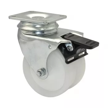 Wagner design yourself ECO RO 3277 Twin-Wheel Swivel Castor 32 mm White/Grey (3327701)