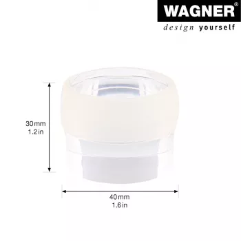 Wagner Design Yourself EH 5222 Transparent Self-Adhesive Door Stopper, 40 mm Diameter, 22 mm Height 15522211