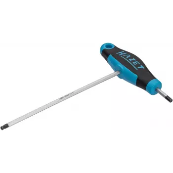 Șurubelniță cu mâner T HAZET pentru șuruburi cu cap hexagonal interior 2,5 mm, lamă 100 mm 829KK-2.5