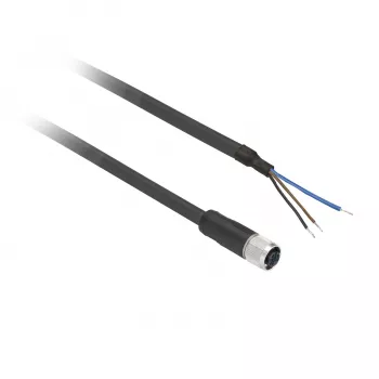 Cablu senzor TMSS GERMANY Telemechanique Sensors M12 mamă drept 5 pini 5 m PVC XZCP0566L5
