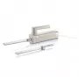 Cuțit electric GRAEF EK508EU 180 W cu lame din oțel inoxidabil, 2 lame cu dinți, mâner ergonomic, suport de depozitare din lemn, întrerupător de siguranță, cablu 1,2 m, alb