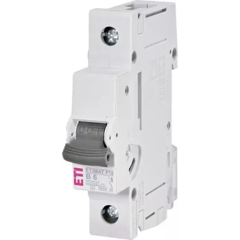 ETI ETIMAT P10 1P B6 Miniature Circuit Breaker 6A, Characteristic B, 230/400V, 10kA