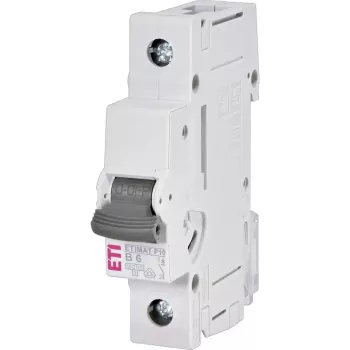 ETI ETIMAT P10 1P B6 Miniature Circuit Breaker 6A, Characteristic B, 230/400V, 10kA