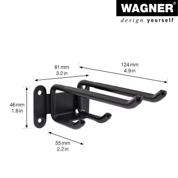 Wagner design yourself Wall Bracket WH 2093 Black (15209301)