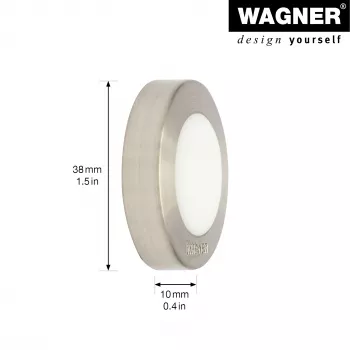 Wagner EH 5141 15514111 door stopper, die-cast zinc, solid rubber